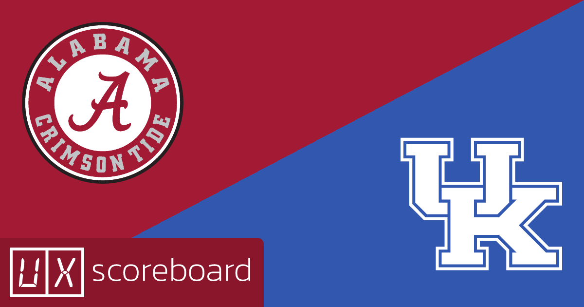 Alabama Crimson Tide vs Kentucky Wildcats game highlights