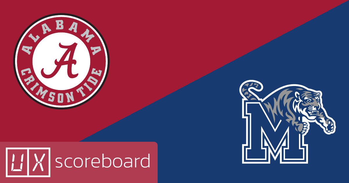 Alabama Crimson Tide vs Memphis Tigers game highlights