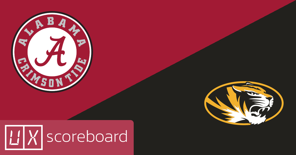 Alabama Crimson Tide vs Missouri Tigers game highlights