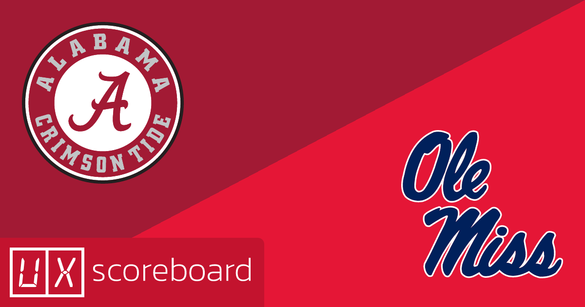 Alabama Crimson Tide vs Ole Miss Rebels game highlights