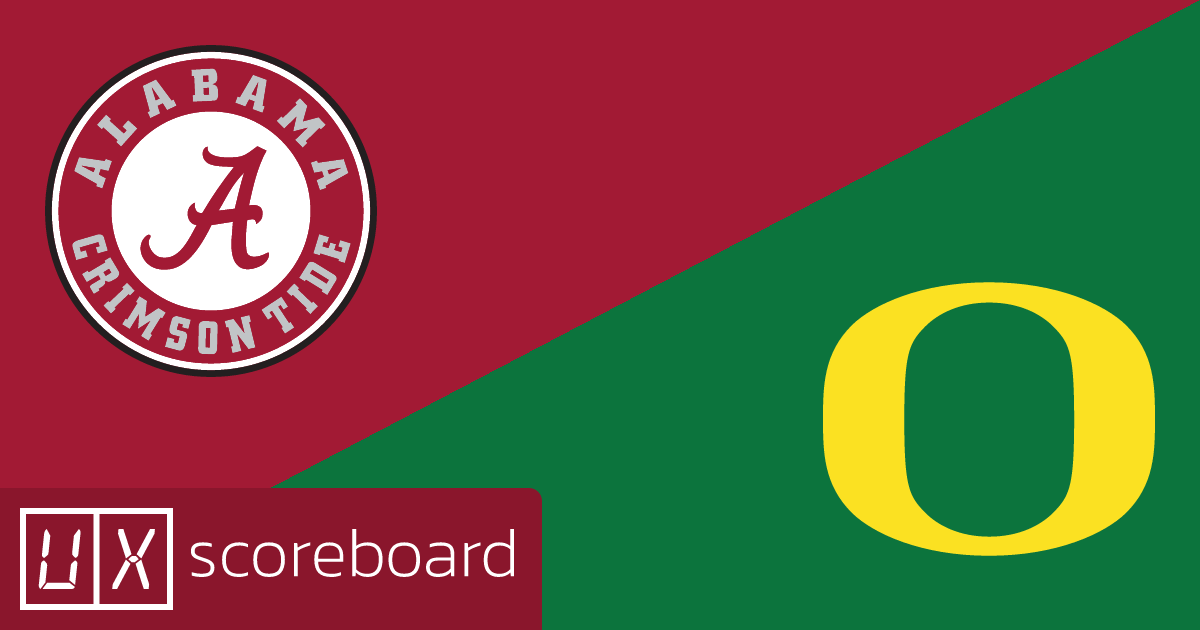Alabama Crimson Tide vs Oregon Ducks game highlights
