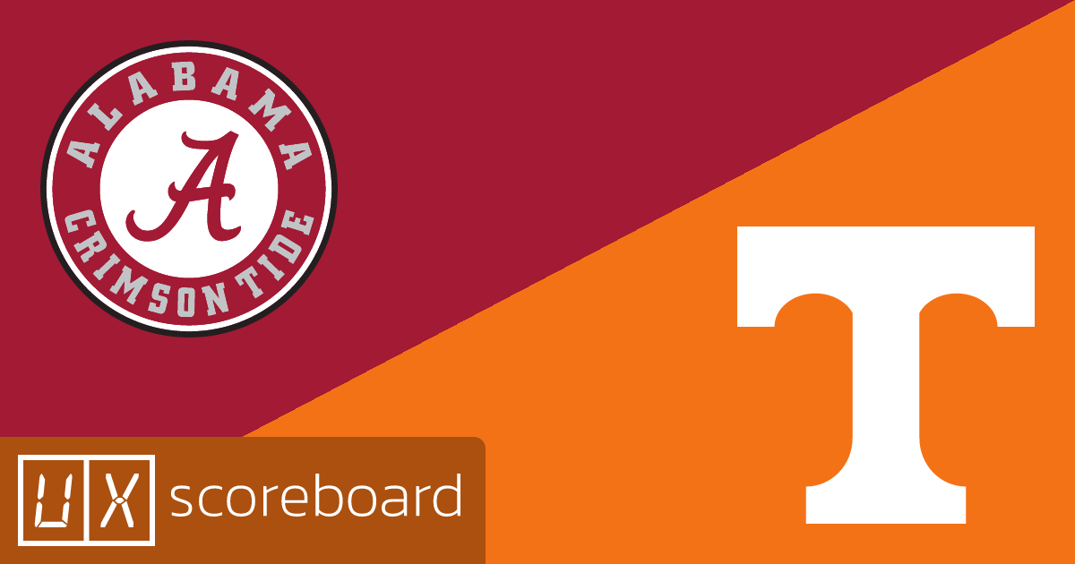 Alabama Crimson Tide vs Tennessee Volunteers game highlights