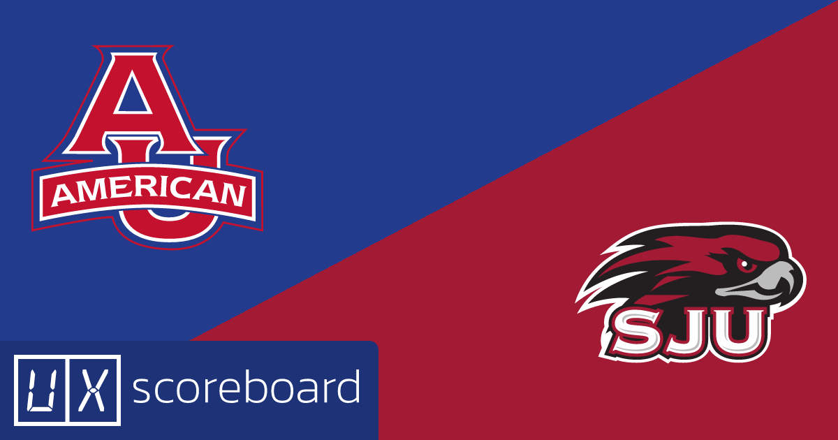 American University Eagles vs Saint Joseph's Hawks game highlights