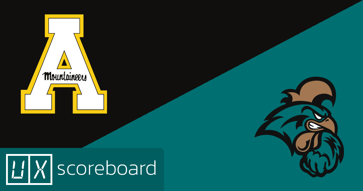 Appalachian State Mountaineers vs Coastal Carolina Chanticleers game highlights