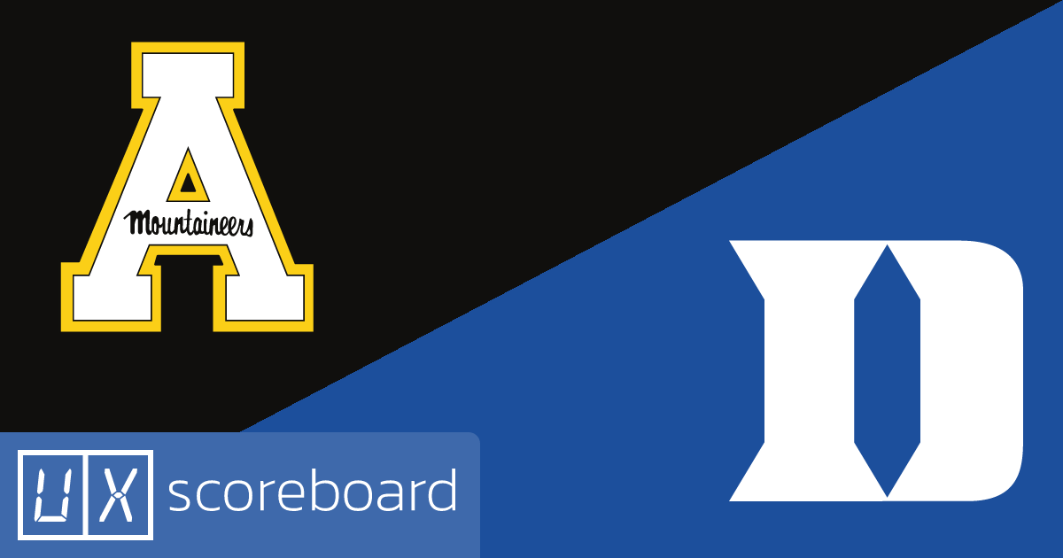 Appalachian State Mountaineers vs Duke Blue Devils game highlights