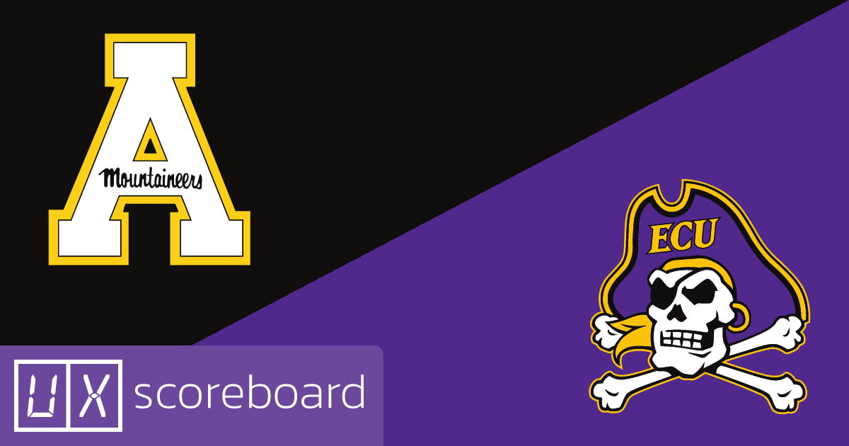 Appalachian State Mountaineers vs East Carolina Pirates game highlights