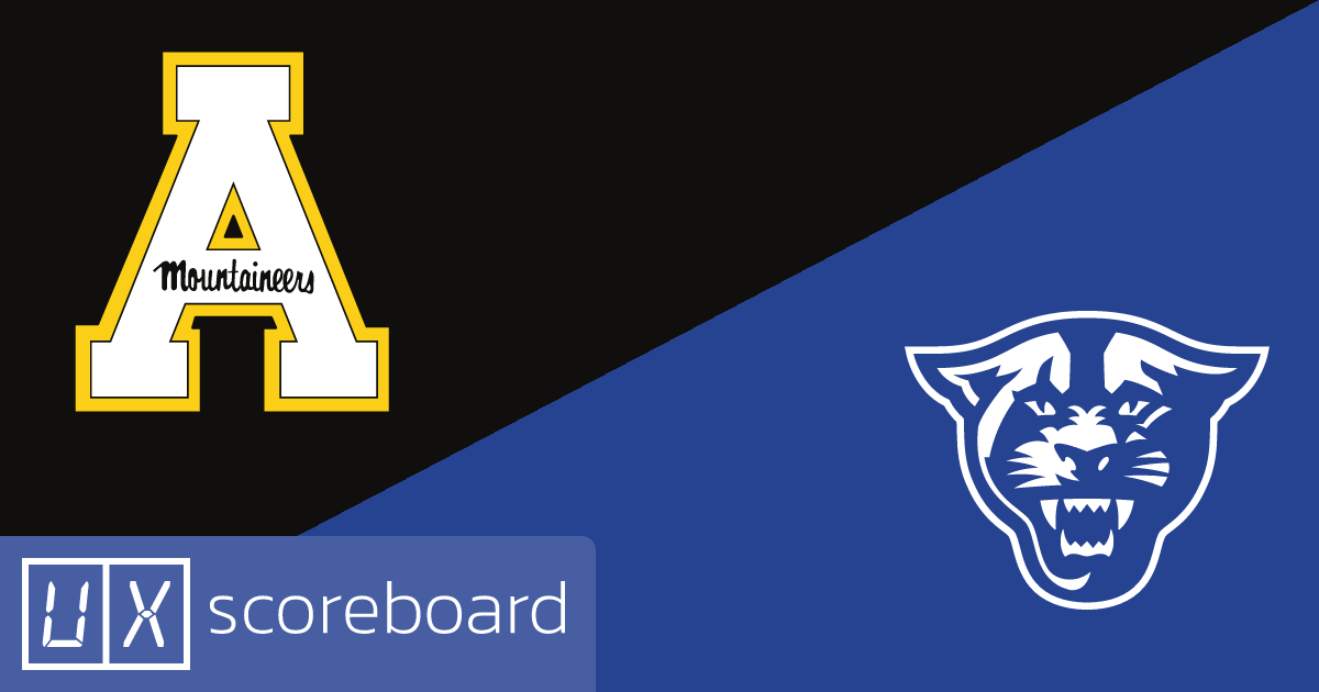 Appalachian State Mountaineers vs Georgia State Panthers game highlights