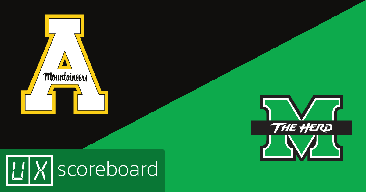 Appalachian State Mountaineers vs Marshall Thundering Herd game highlights