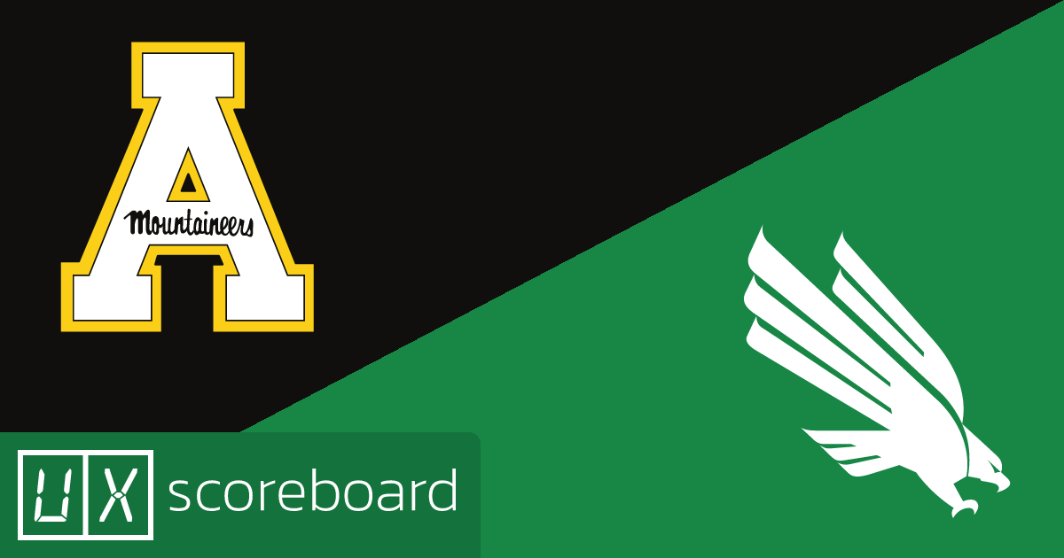 Appalachian State Mountaineers vs North Texas Mean Green game highlights