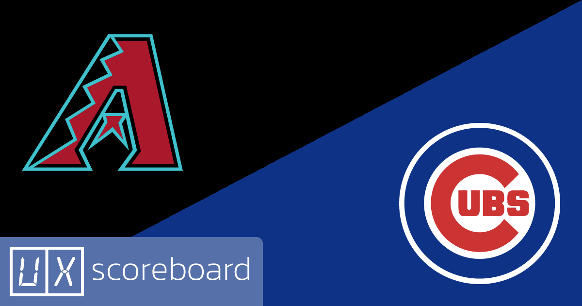 Arizona Diamondbacks vs Chicago Cubs game highlights