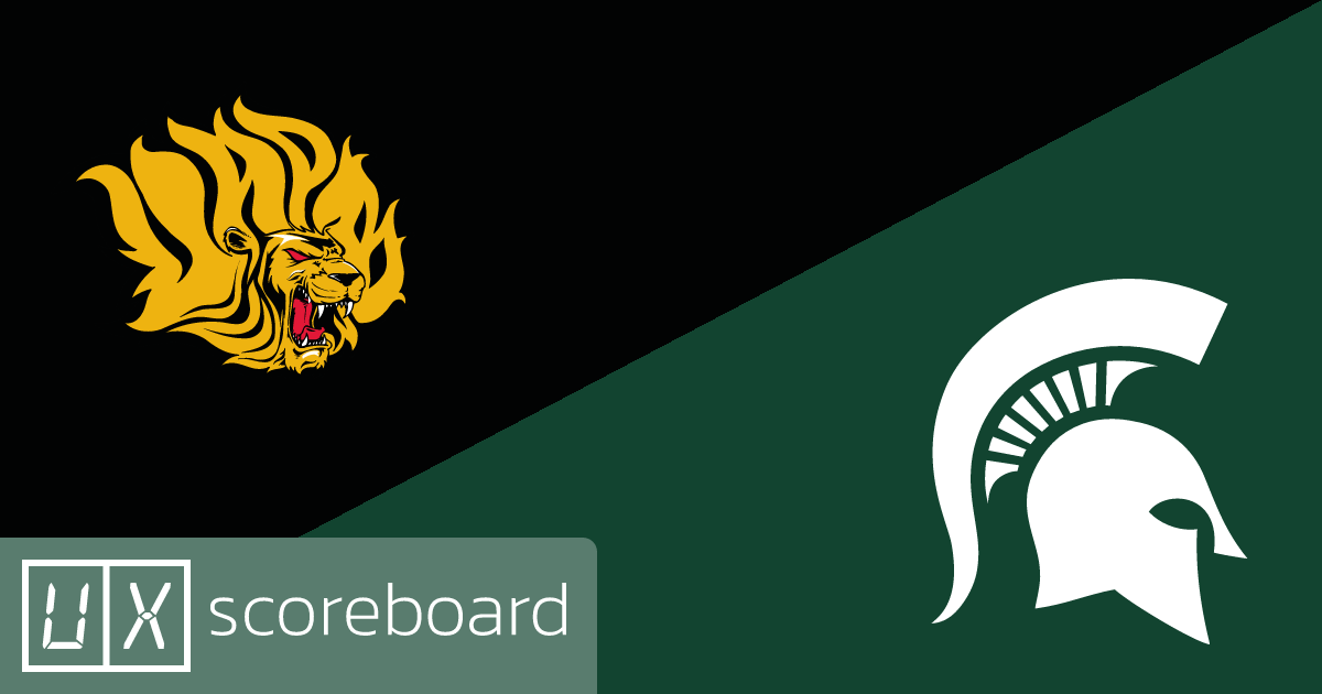 Arkansas-Pine Bluff Golden Lions vs Michigan State Spartans game highlights