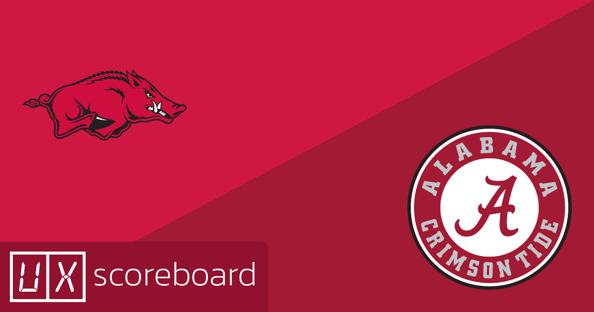Arkansas Razorbacks vs Alabama Crimson Tide game highlights