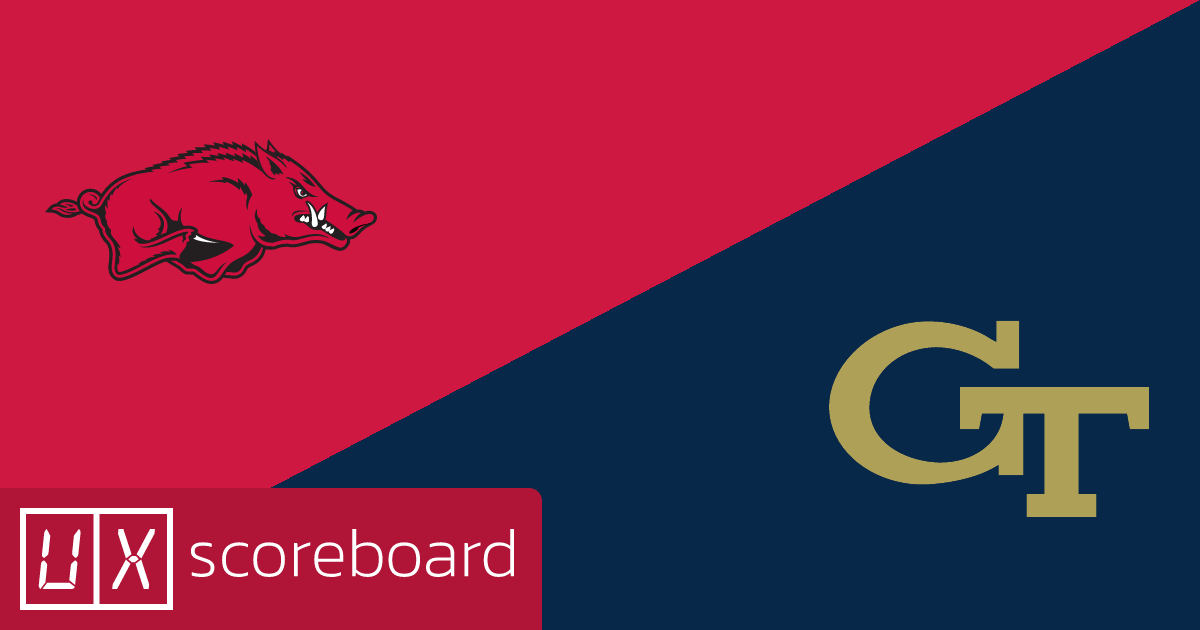 Arkansas Razorbacks vs Georgia Tech Yellow Jackets game highlights