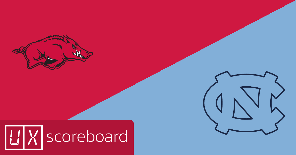 Arkansas Razorbacks vs North Carolina Tar Heels game highlights