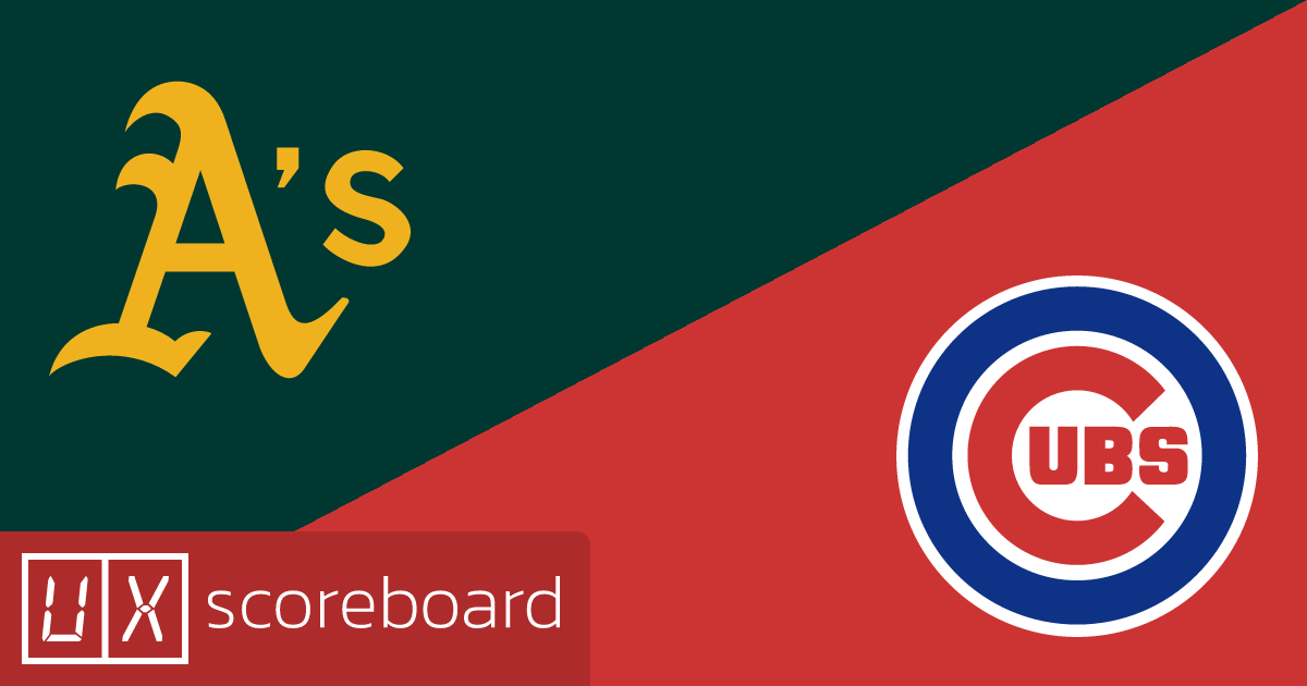 Athletics vs Chicago Cubs game highlights