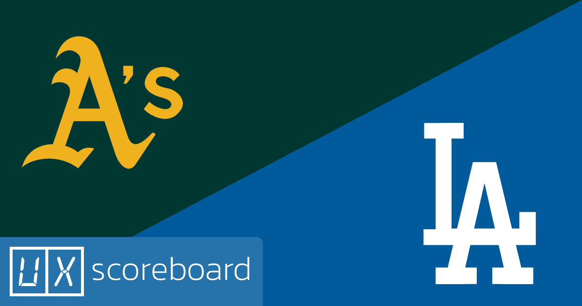Athletics vs Los Angeles Dodgers game highlights