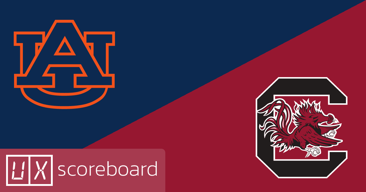 Auburn Tigers vs South Carolina Gamecocks game highlights