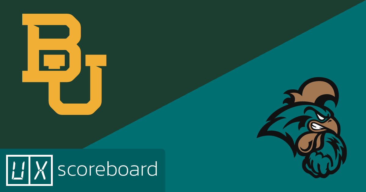 Baylor Bears vs Coastal Carolina Chanticleers game highlights