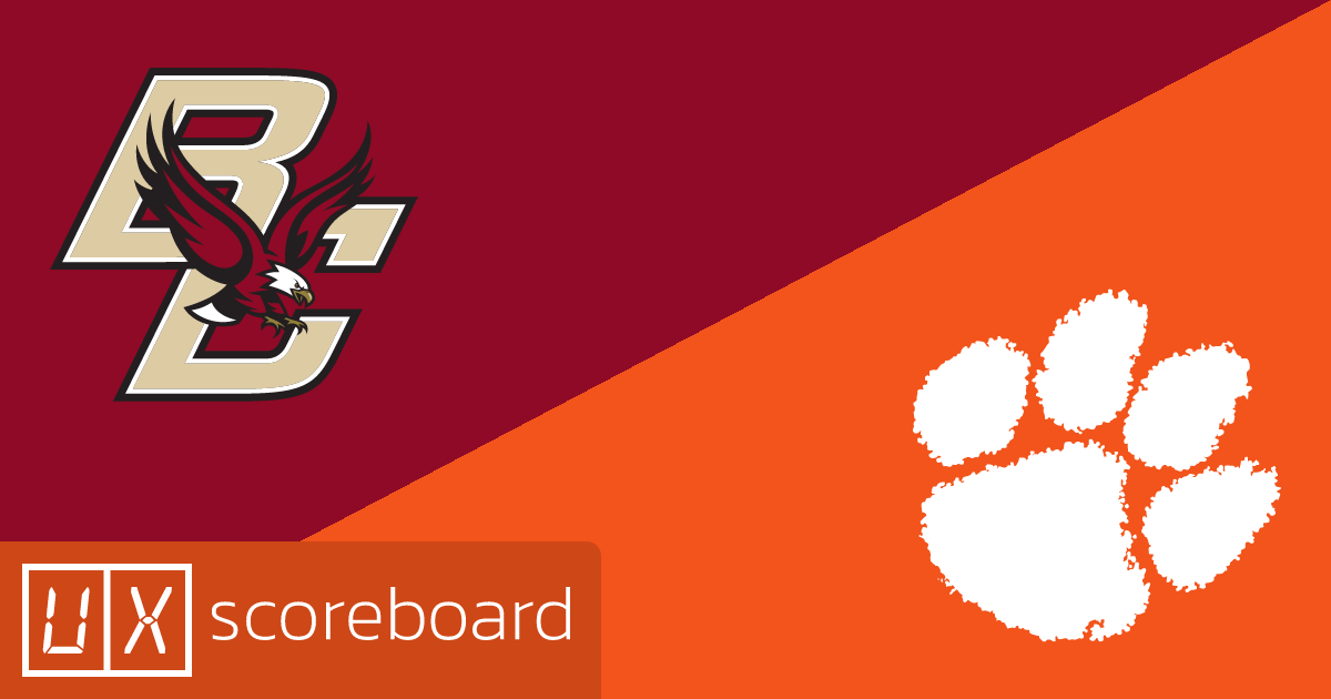 Boston College Eagles vs Clemson Tigers game highlights