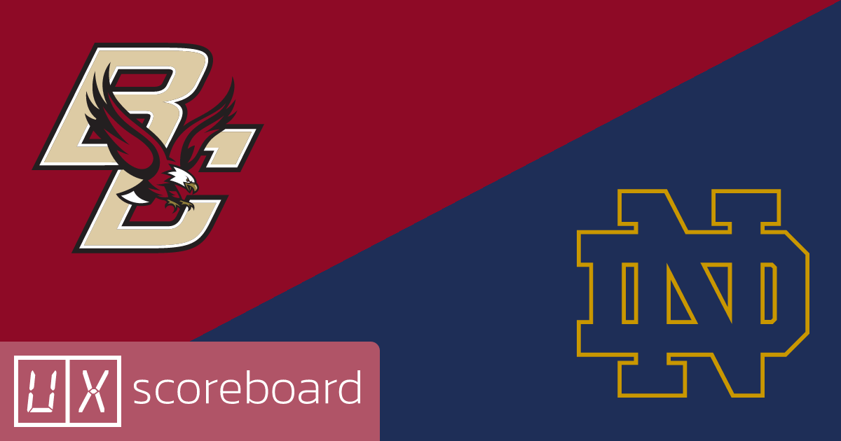 Boston College Eagles vs Notre Dame Fighting Irish game highlights