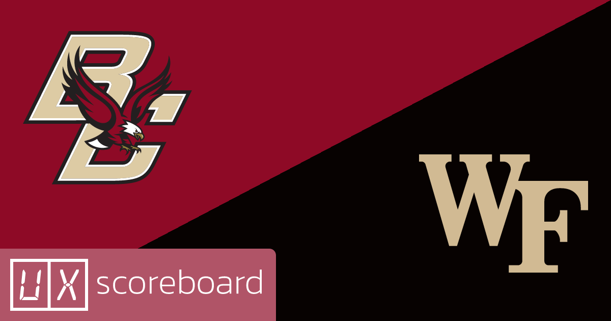 Boston College Eagles vs Wake Forest Demon Deacons game highlights