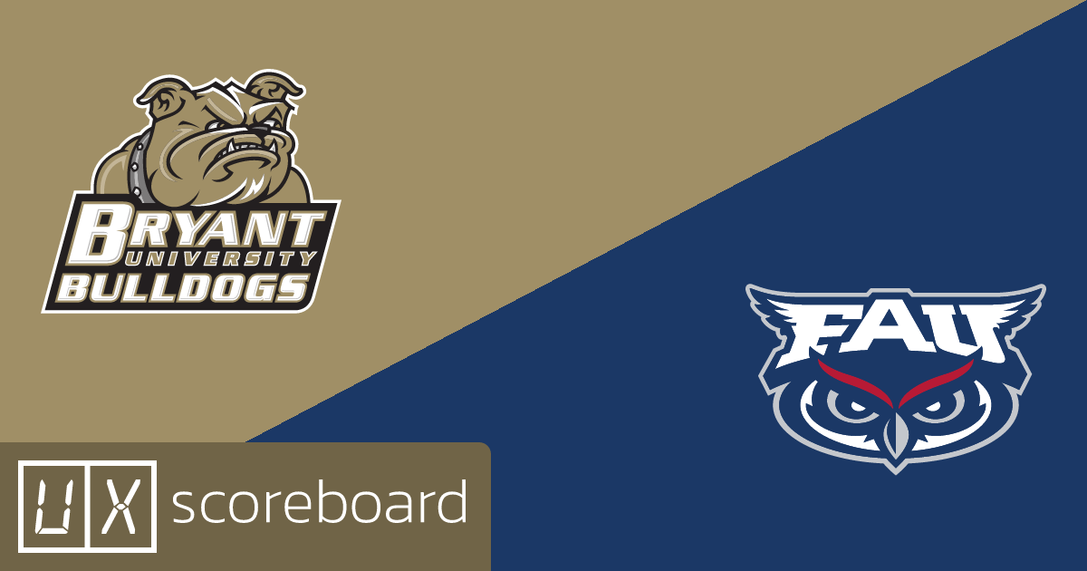 Bryant Bulldogs vs Florida Atlantic Owls game highlights