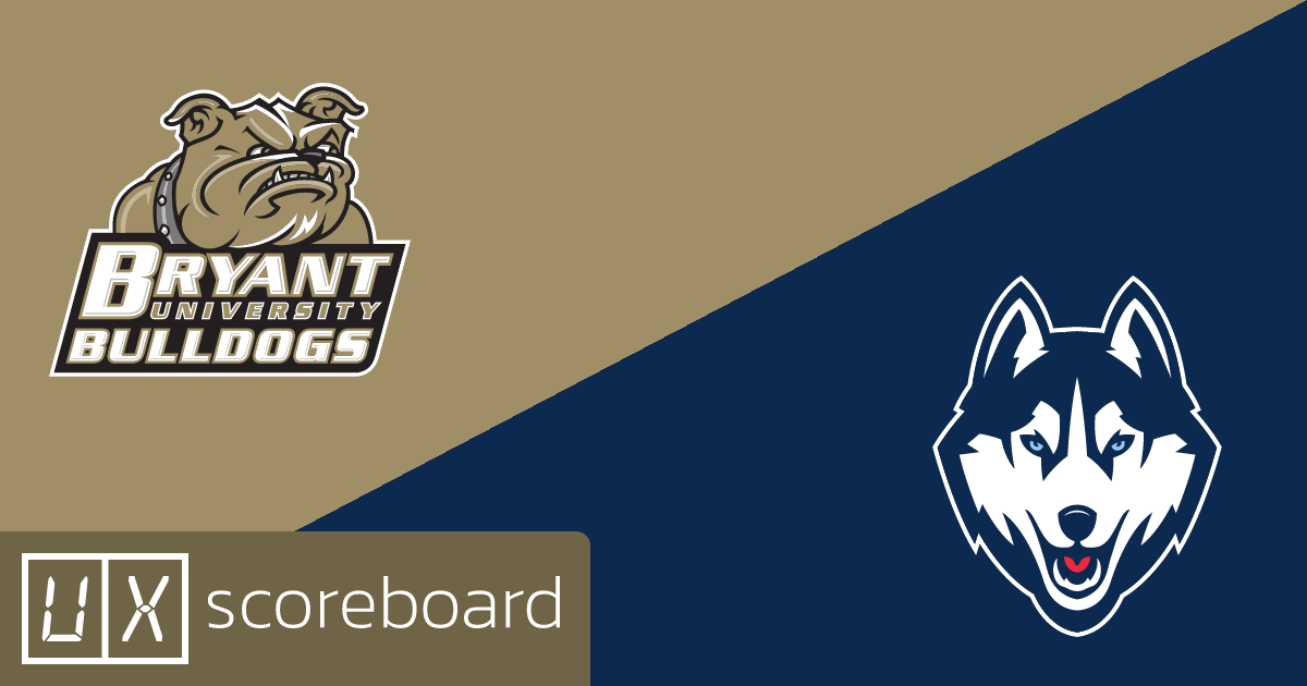 Bryant Bulldogs vs UConn Huskies game highlights