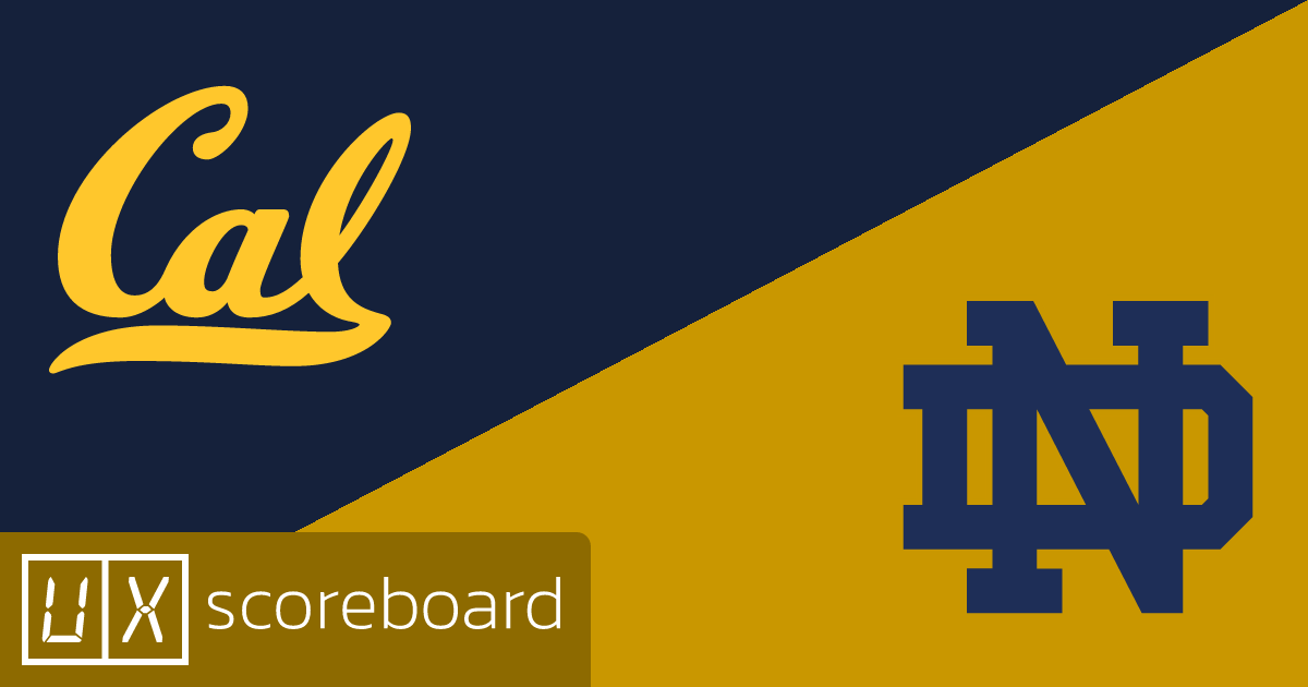 California Golden Bears vs Notre Dame Fighting Irish game highlights