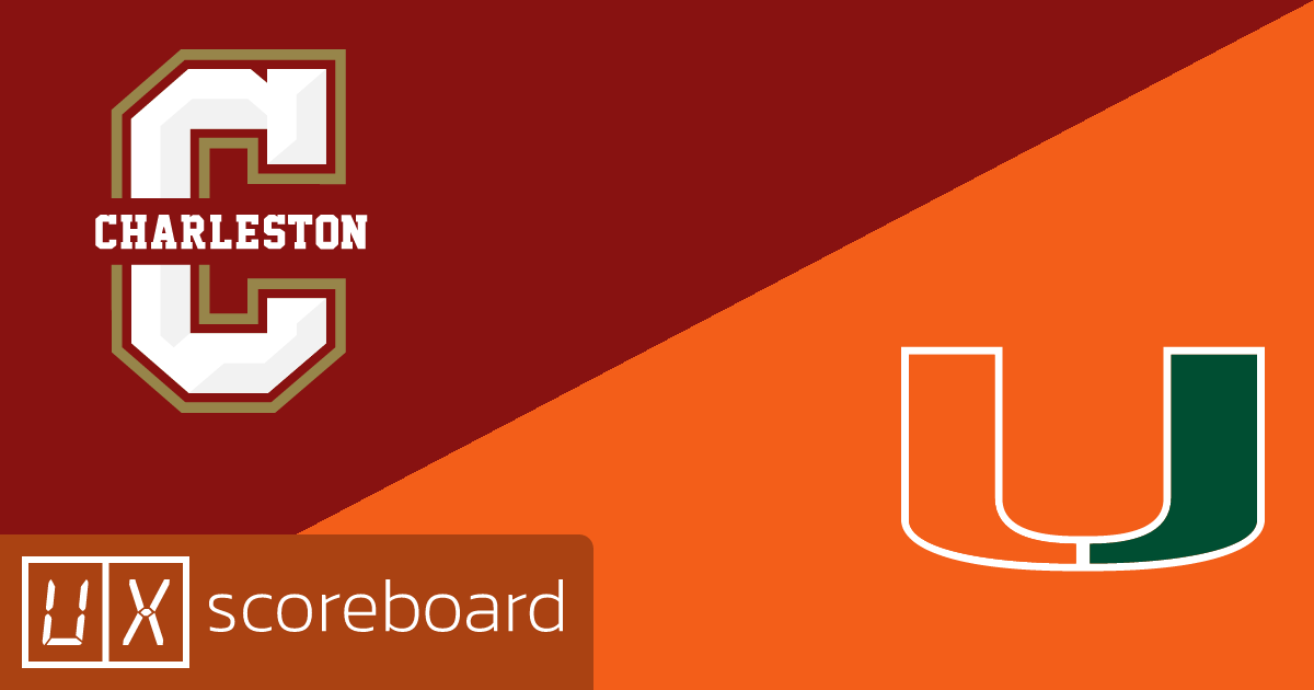 Charleston Cougars vs Miami Hurricanes game highlights