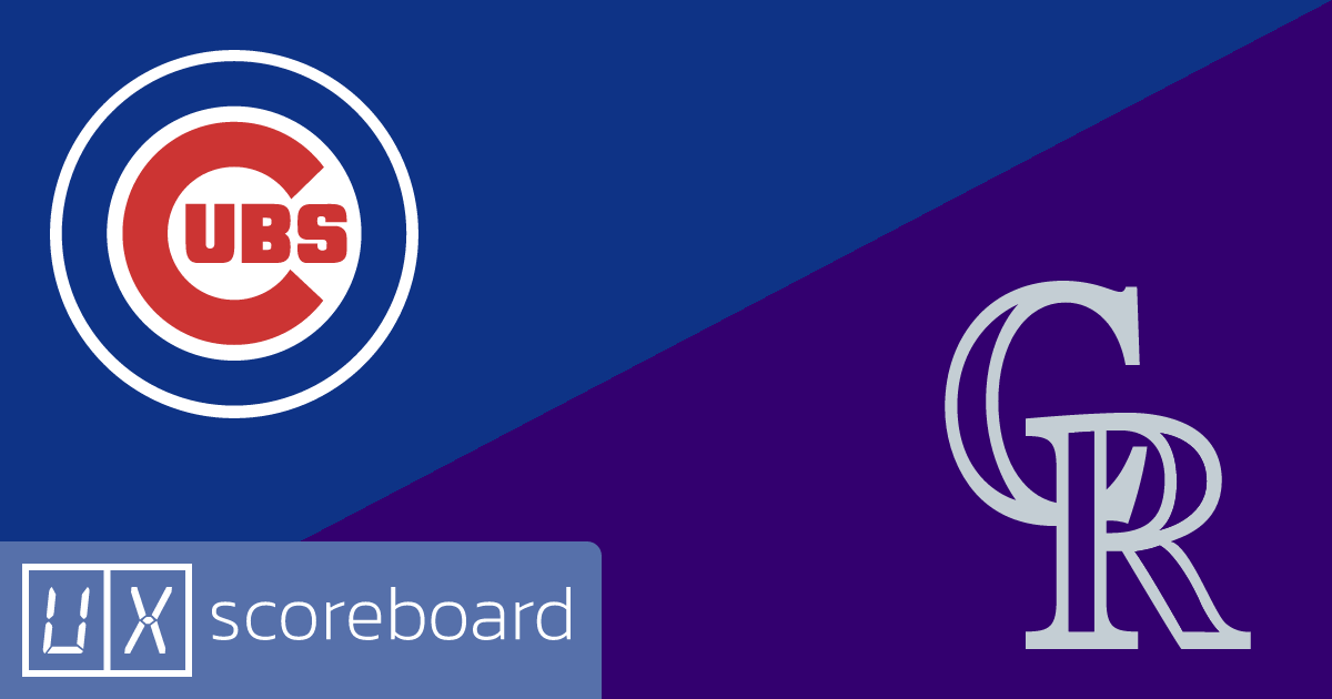 Chicago Cubs vs Colorado Rockies game highlights