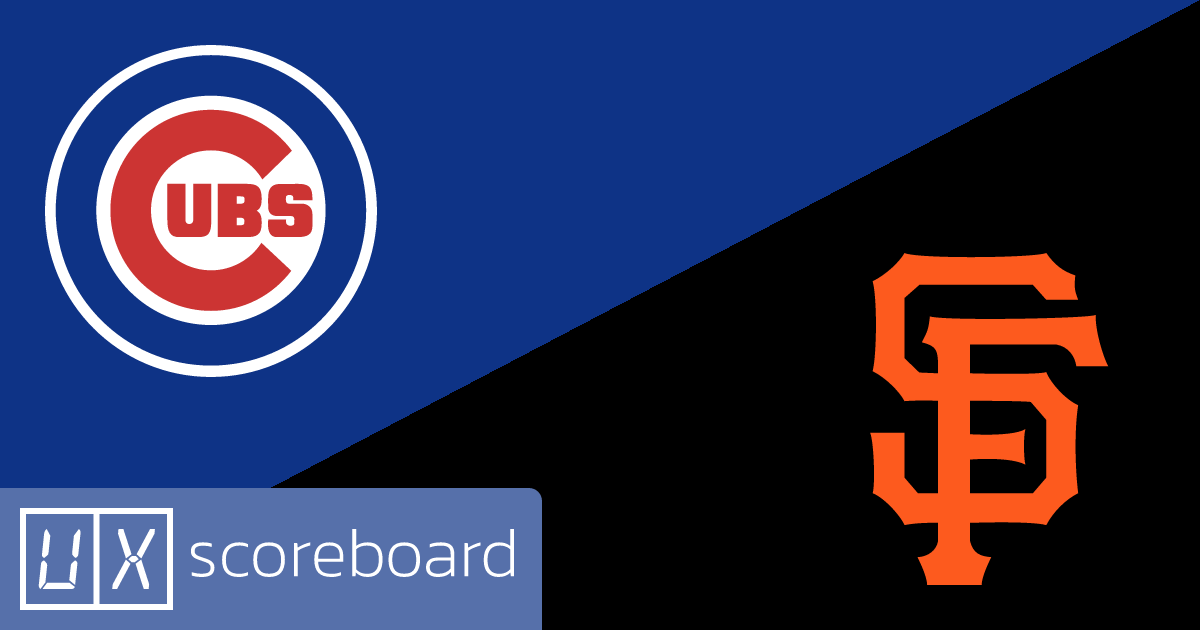 Chicago Cubs vs San Francisco Giants game highlights