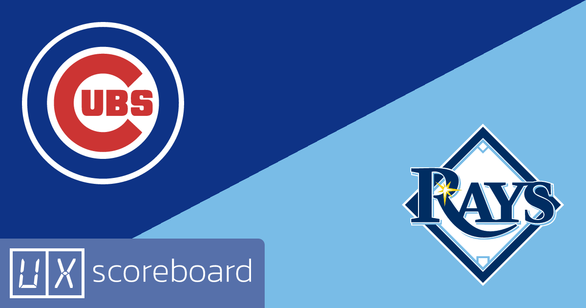 Chicago Cubs vs Tampa Bay Rays game highlights