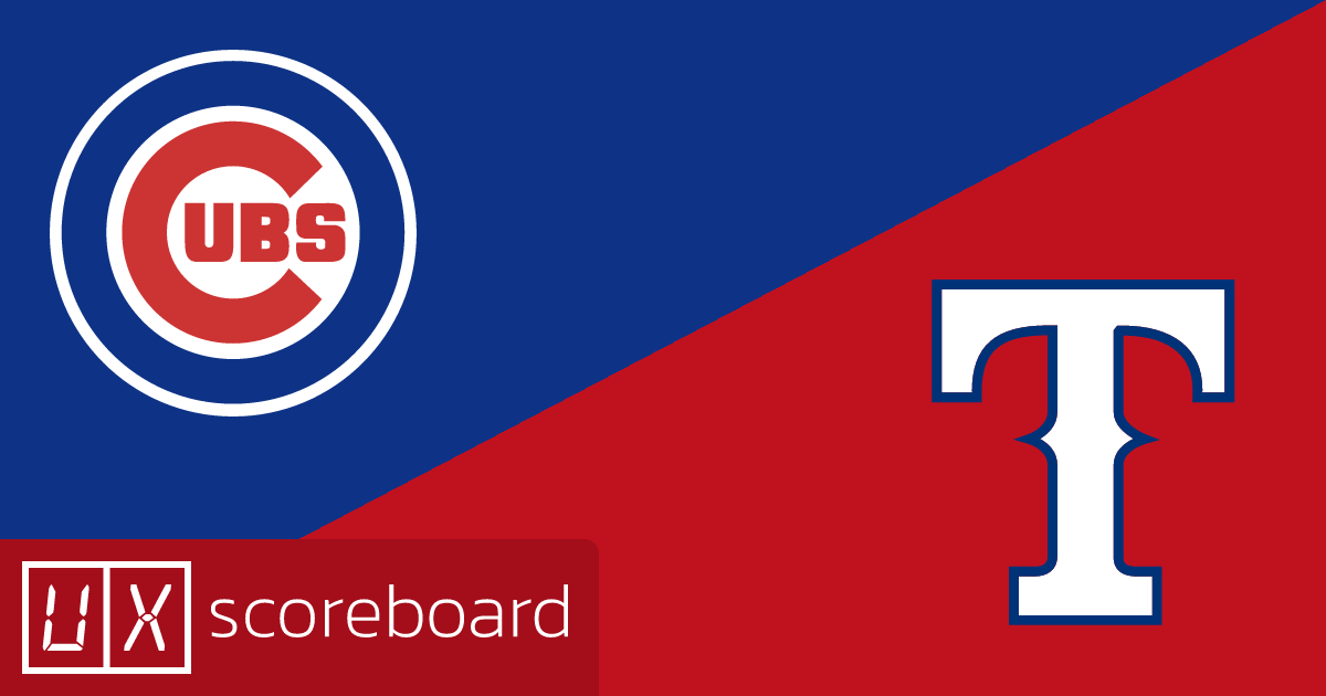 Chicago Cubs vs Texas Rangers game highlights