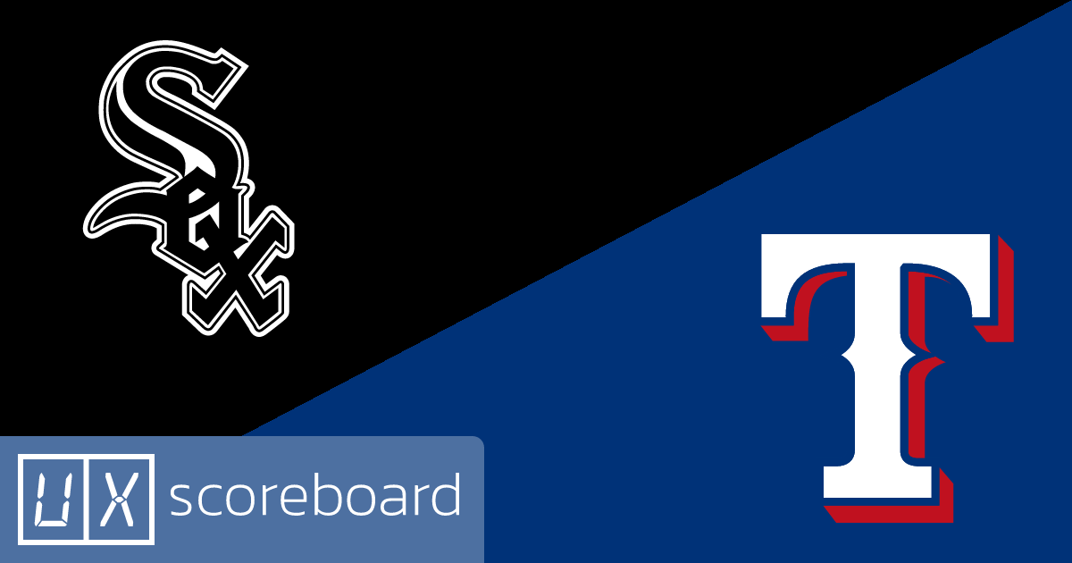 Chicago White Sox vs Texas Rangers game highlights