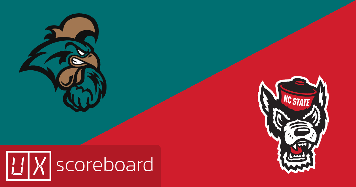 Coastal Carolina Chanticleers vs NC State Wolfpack game highlights