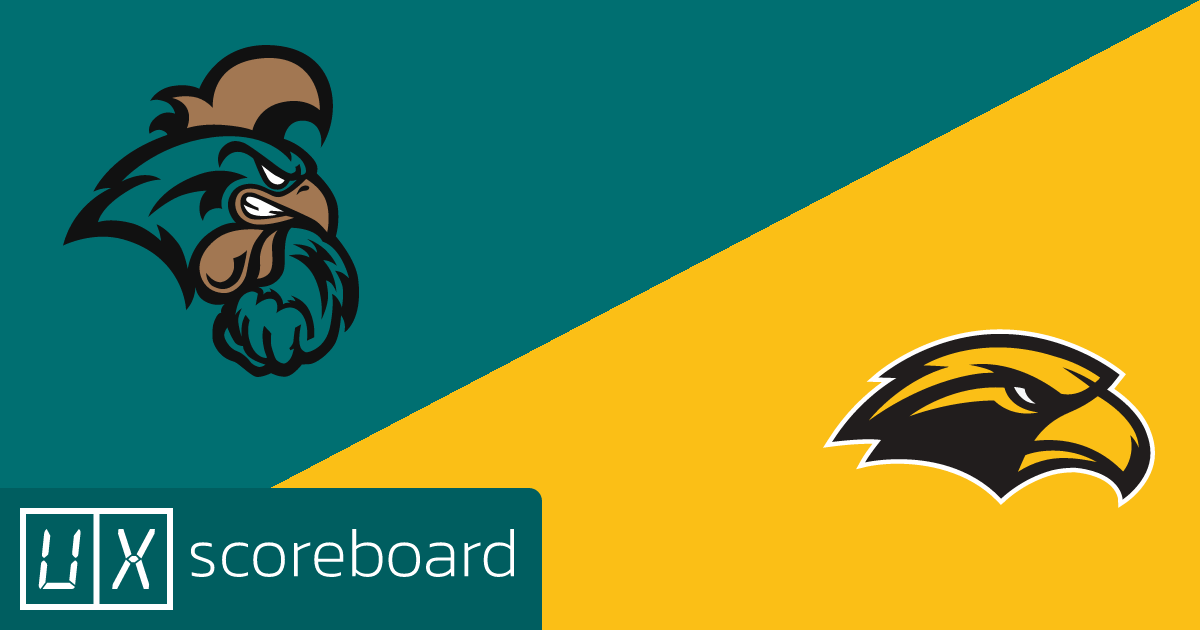 Coastal Carolina Chanticleers vs Southern Miss Golden Eagles game highlights