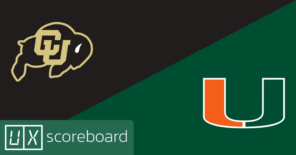 Colorado Buffaloes vs Miami Hurricanes game highlights