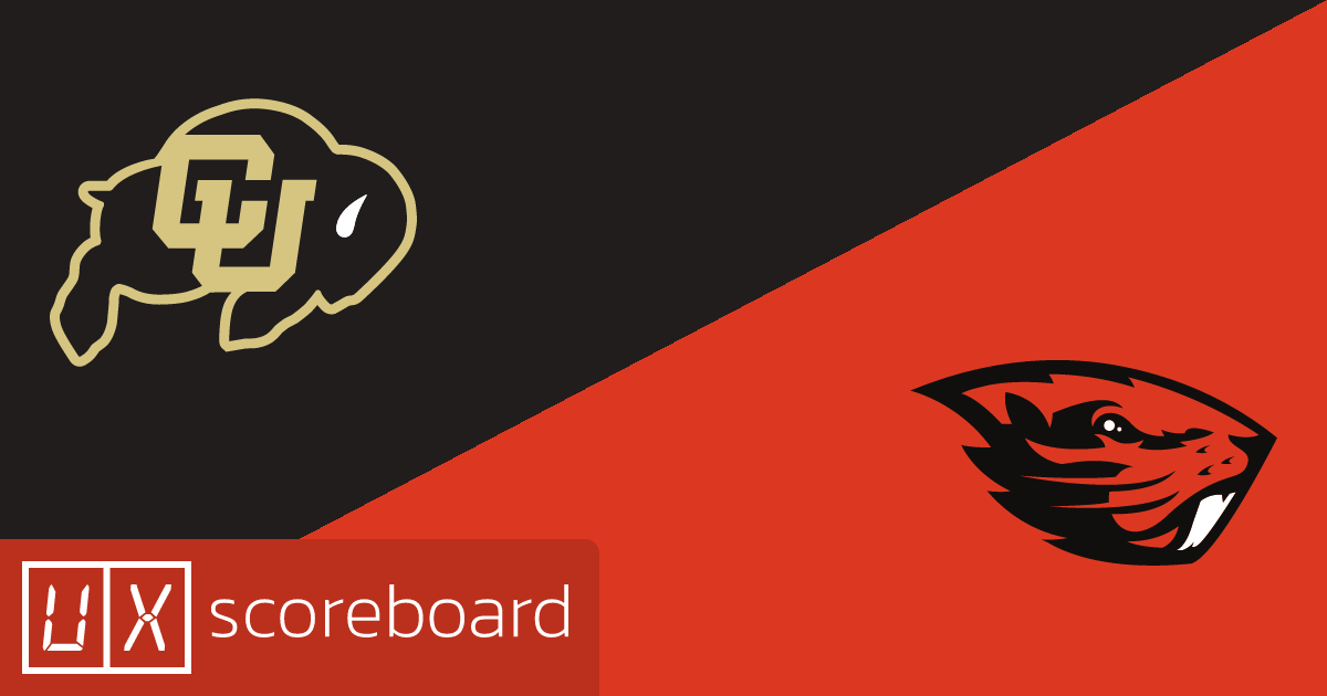 Colorado Buffaloes vs Oregon State Beavers game highlights