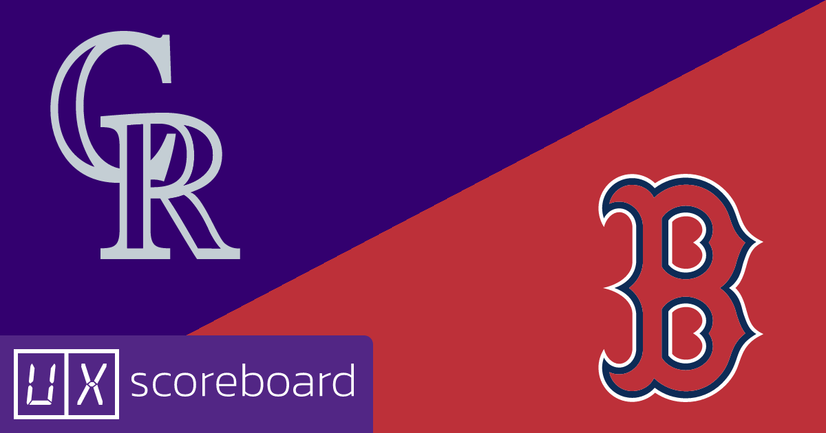 Colorado Rockies vs Boston Red Sox game highlights
