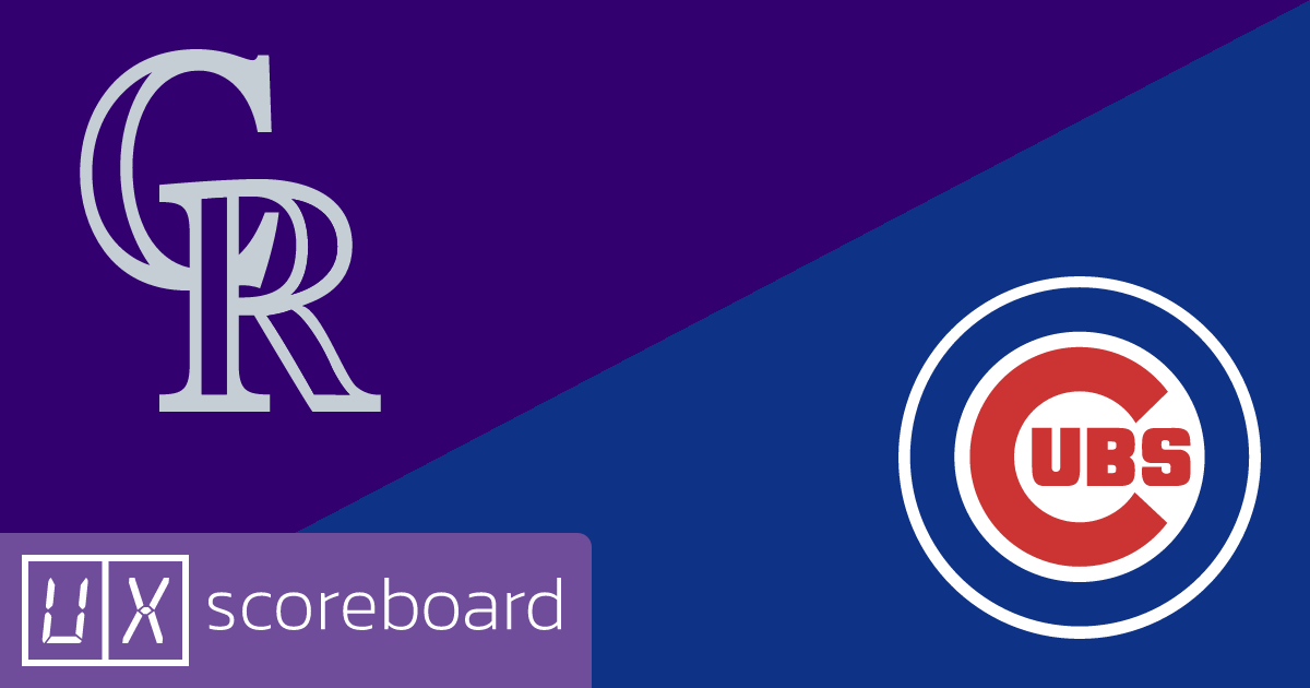 Colorado Rockies vs Chicago Cubs game highlights