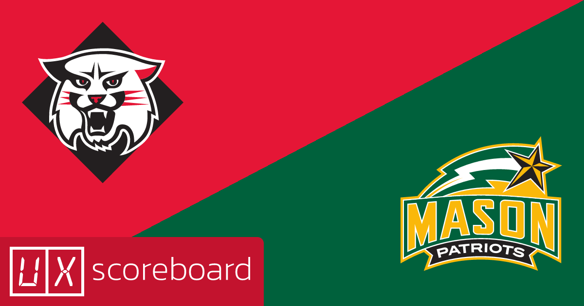 Davidson Wildcats vs George Mason Patriots game highlights