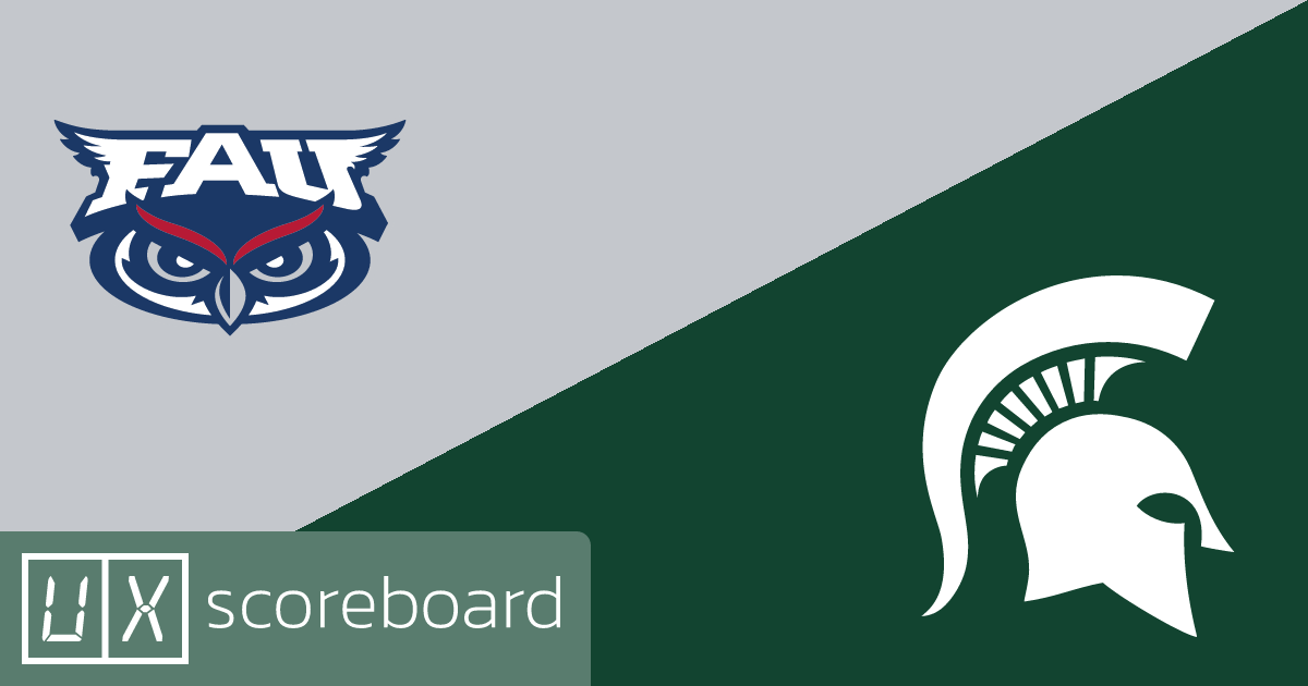 Florida Atlantic Owls vs Michigan State Spartans game highlights