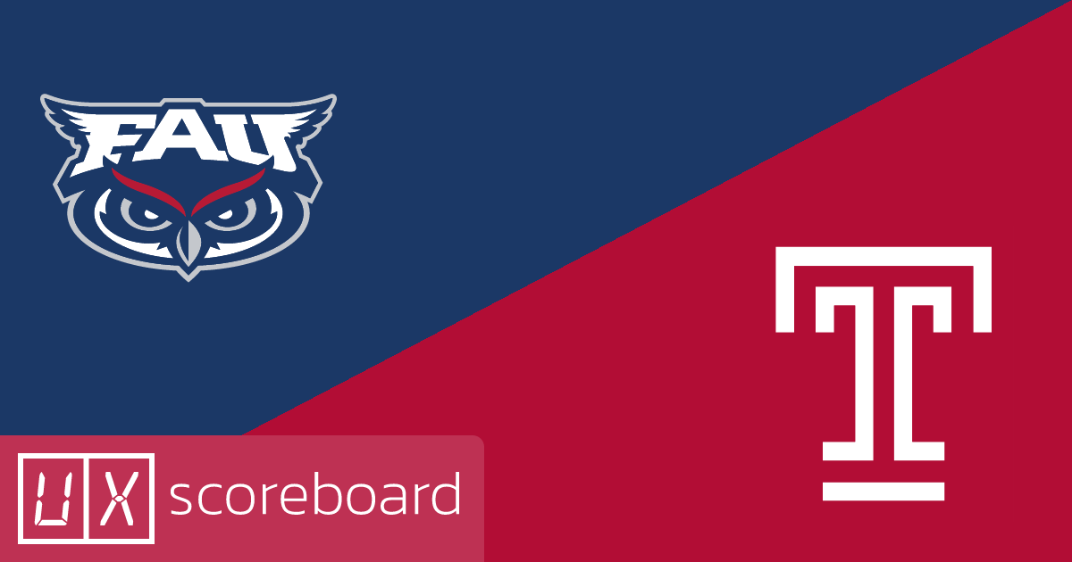 Florida Atlantic Owls vs Temple Owls game highlights