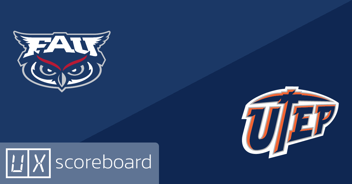 Florida Atlantic Owls vs UTEP Miners game highlights