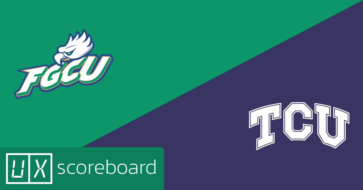 Florida Gulf Coast Eagles vs TCU Horned Frogs game highlights