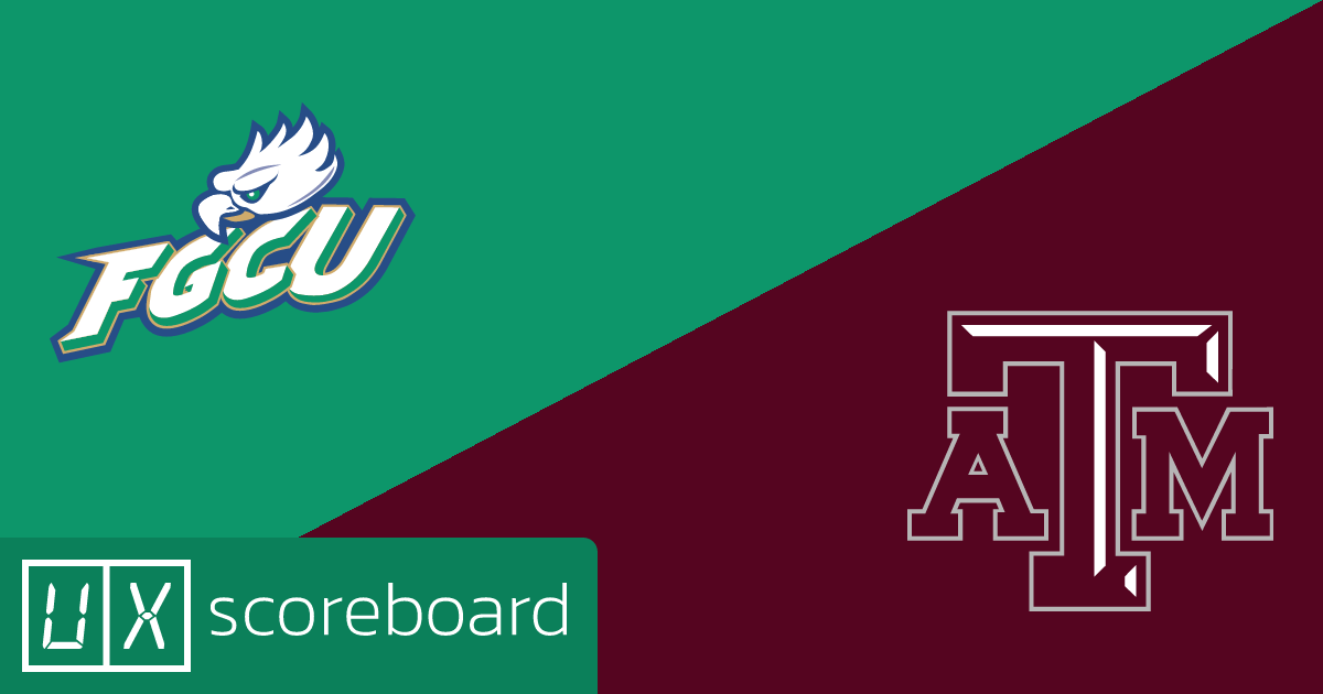 Florida Gulf Coast Eagles vs Texas A&M Aggies game highlights