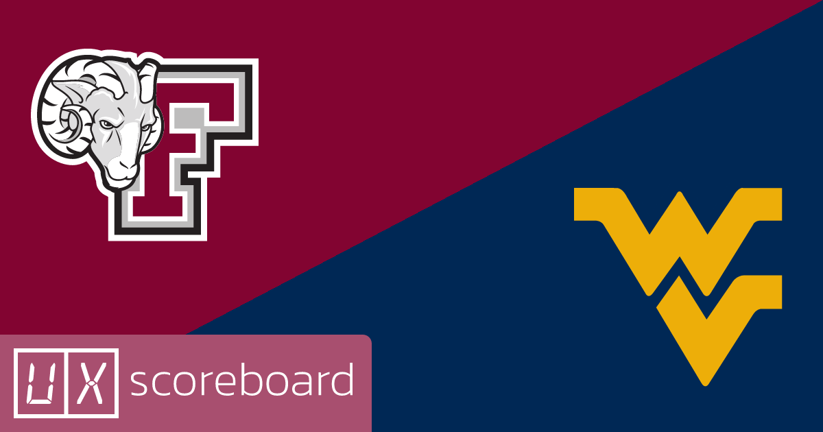 Fordham Rams vs West Virginia Mountaineers game highlights