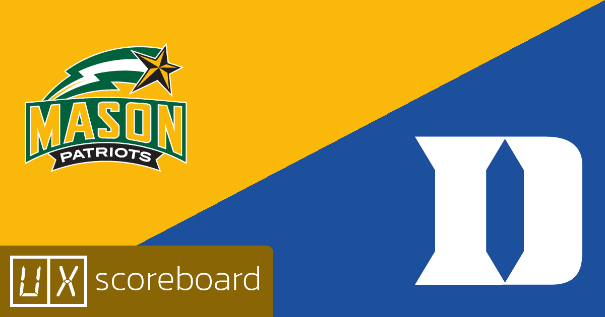 George Mason Patriots vs Duke Blue Devils game highlights