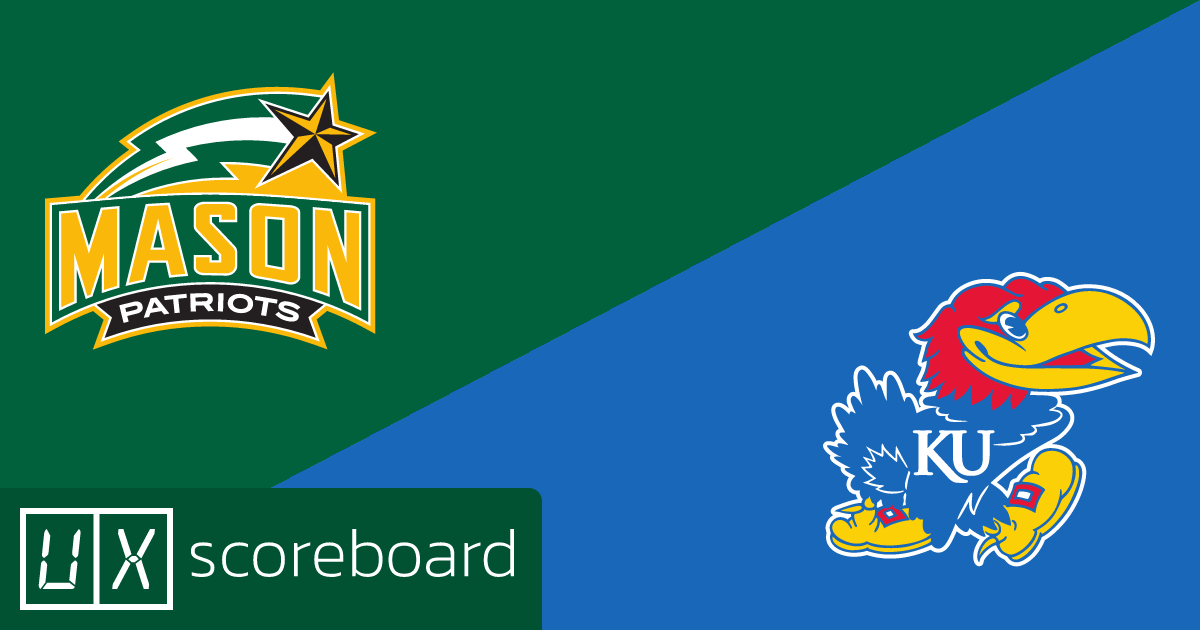 George Mason Patriots vs Kansas Jayhawks game highlights