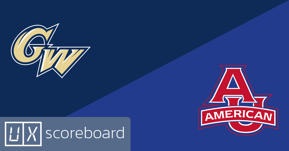 George Washington Revolutionaries vs American University Eagles game highlights